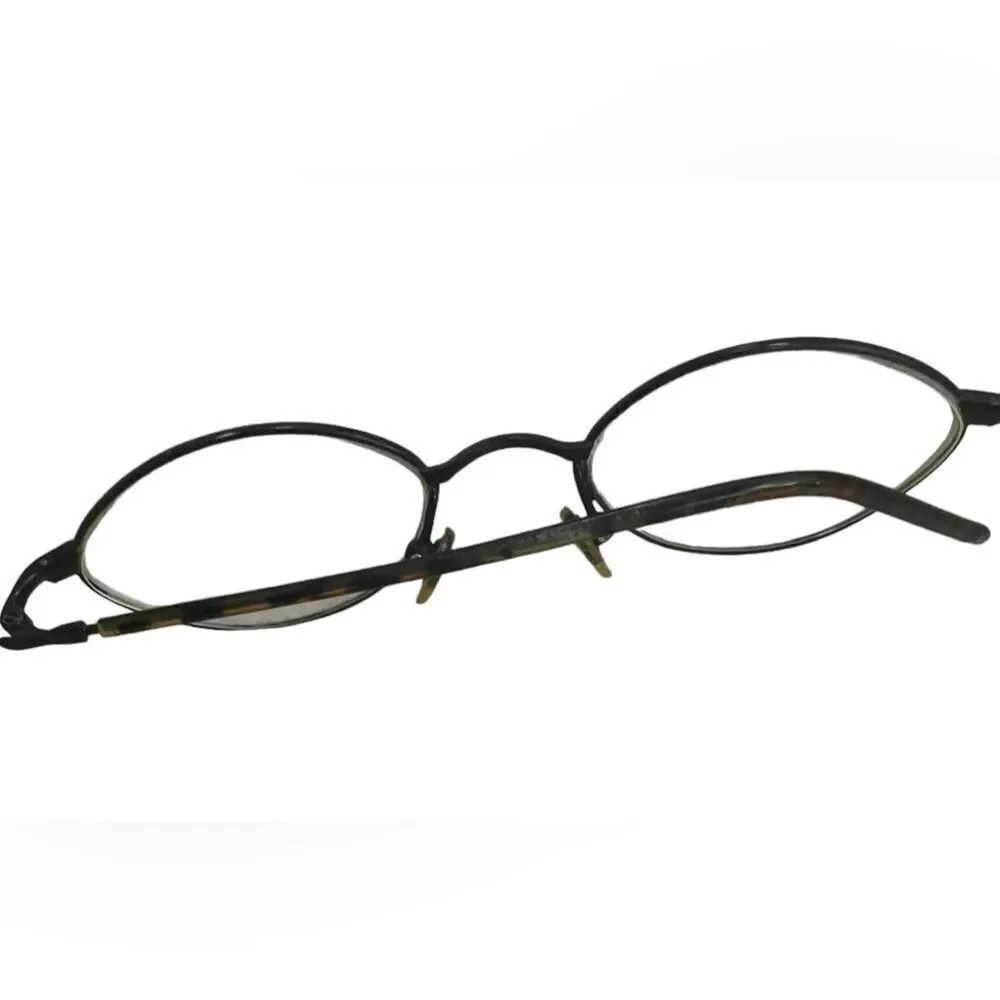 BADA Rare Vintage BL 1744 5BLK Black & Brown Metal Frame Glasses - Picture 3 of 9